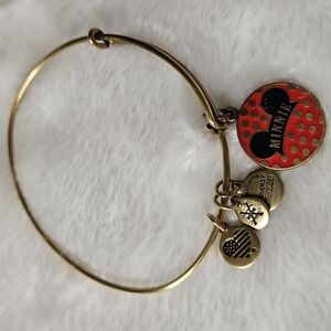Disney Alex and Ani Charm Bracelet Minnie Mouse Ear